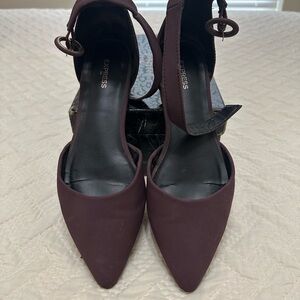 Express Women's Dark Burgundy Heels